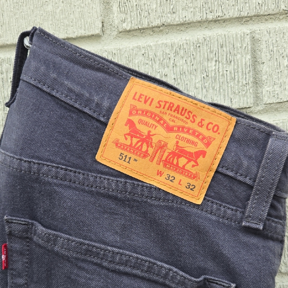 Levi's Men's Dark Gray Slim Jeans 511 32"X32"